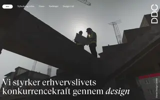 Danish Design Center homepage website preview