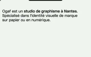 Ogaf Studio homepage website preview