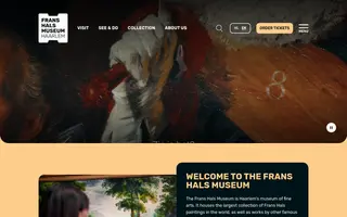 Frans Hals Museum homepage website preview