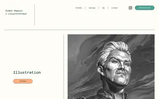 l'illustrotteur homepage website preview