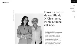 Paola Krauze homepage website preview