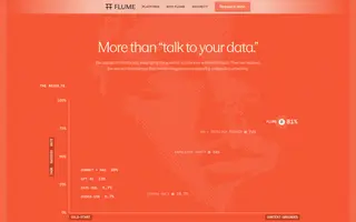 Flume homepage website preview