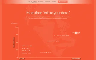 Flume homepage website preview