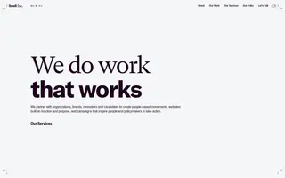Swell Inc. homepage website preview