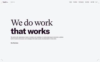 Swell Inc. homepage website preview