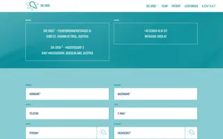 DIE ORDI homepage website preview