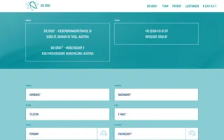 DIE ORDI homepage website preview