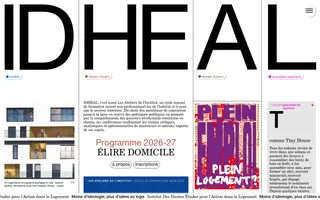 IDHEAL homepage website preview