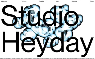 Studio Heyday homepage website preview