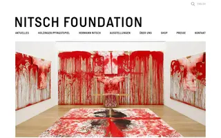 Nitsch Foundation homepage website preview