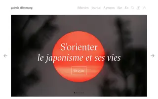 Galerie Stimmung homepage website preview
