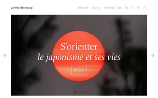 Galerie Stimmung homepage website preview