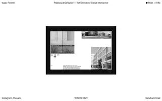 Isaac Powell homepage website preview