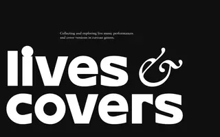 Lives & Covers homepage website preview