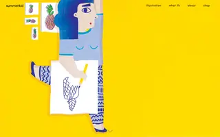 Summerkid homepage website preview