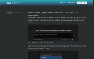 Air homepage website preview