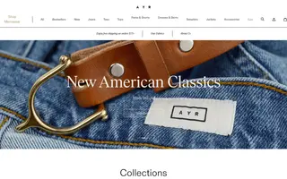 AYR homepage website preview
