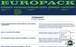 EuroPack homepage website preview