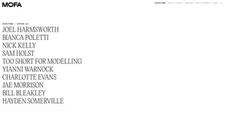 Mofa homepage website preview