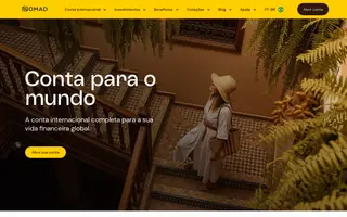 Nomad homepage website preview