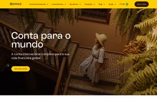 Nomad homepage website preview