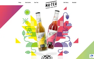 Ma-tea homepage website preview