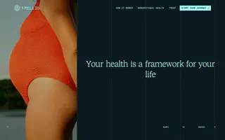 Trellis Health homepage website preview