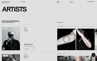 Monolith Studio homepage website preview