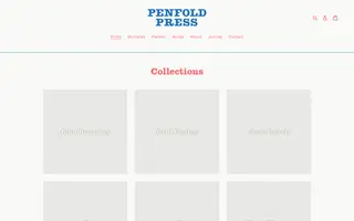Penfold Press homepage website preview