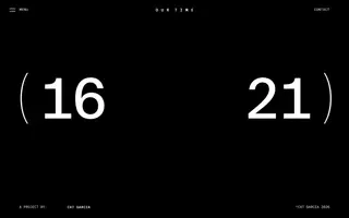 Our Time homepage website preview