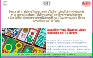 Quintal homepage website preview
