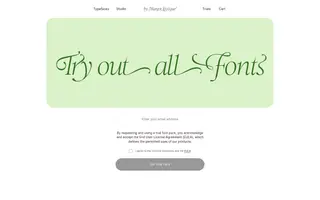 Claude Type homepage website preview