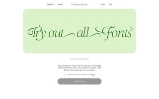 Claude Type homepage website preview