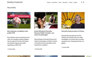 Bradley Ertaskiran homepage website preview
