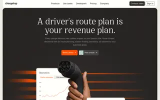 Chargetrip homepage website preview