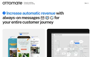 Ottomate homepage website preview