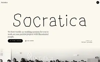 Socratica homepage website preview