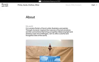 Lorraine Sorlet homepage website preview