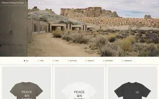 Museum of Peace & Quiet homepage website preview