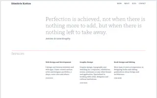 Dimitris Kottas homepage website preview