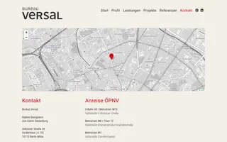 Bureau Versal homepage website preview