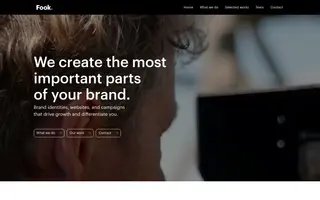 Fook homepage website preview